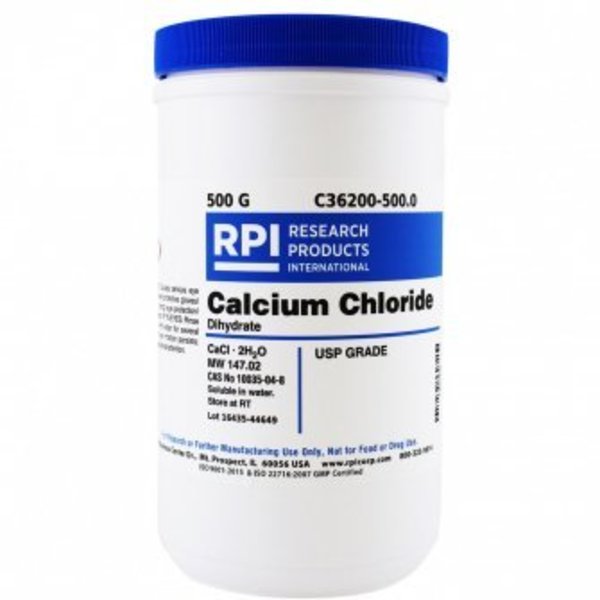 Rpi Calcium Chloride, Dihydrate, USP Grade, 500 G C36200-500.0
